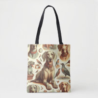 Vintage Weimaraner Seamless
