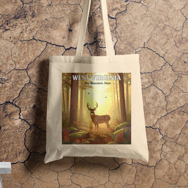 Bolso De Tela Vintage West Virginia (Subido por el creador)