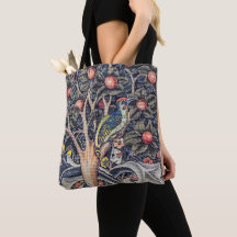 Vintage Woodpecker Tapiz Floral William Morris