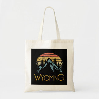 Bolso De Tela Vintage WY, Wyoming Mountains Aventura al aire lib