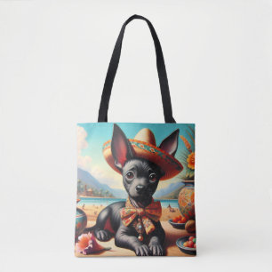 Bolso De Tela Vintage Xoloitzcuintle