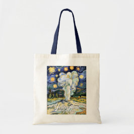 Bolso De Tela Vintage Yellowstone Old Faithful Van Gogh Style