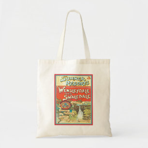 Bolso De Tela Vintage Yorkshire Railroad Tourist Guide Cover Art