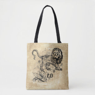 Bolso De Tela Vintage Zodiac Leo