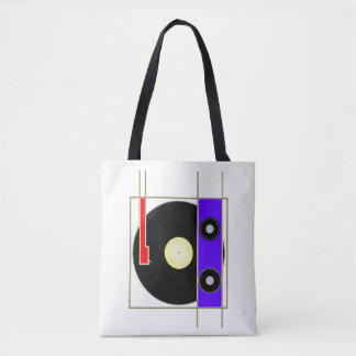 Bolso De Tela Vinyl Player