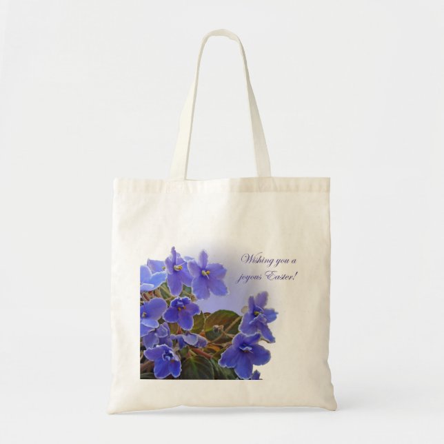 Bolso De Tela Violaciones africanas azules de Pascua (Frente)