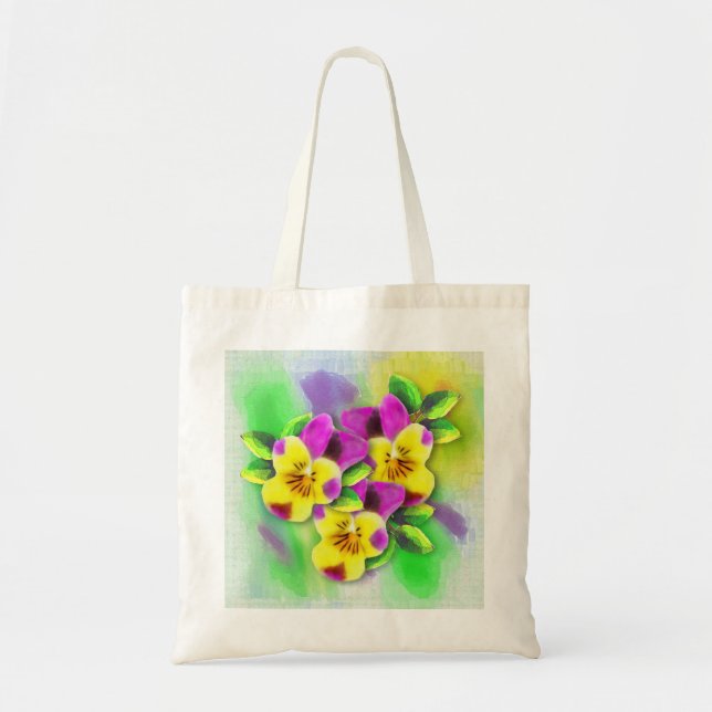Bolso De Tela Violas Tote Bag (Frente)
