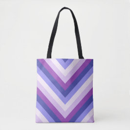 Bolso De Tela Violet Pulse Chevron