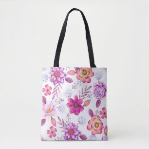 Bolso De Tela Violet rosa