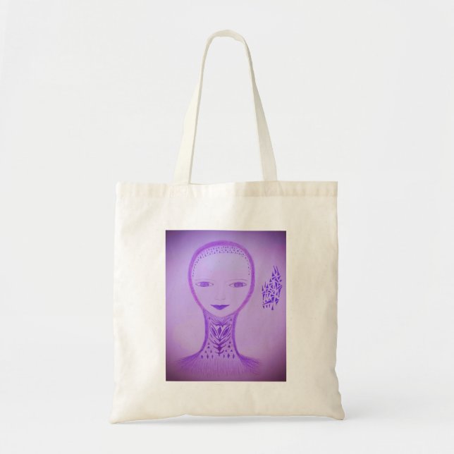Bolso De Tela Violeta (Frente)
