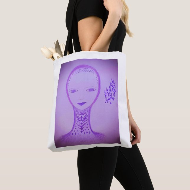 Bolso De Tela Violeta (Detalle)