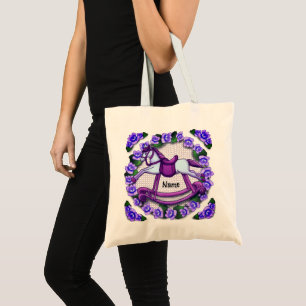 Bolso De Tela Violets Rocking Horse