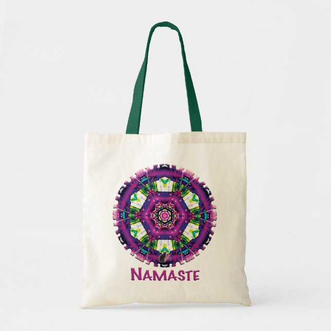 Bolso De Tela Violette Namaste Kaleidoscope (Frente)