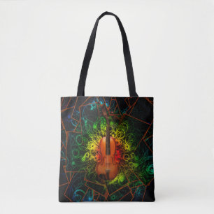 Bolso De Tela Violín