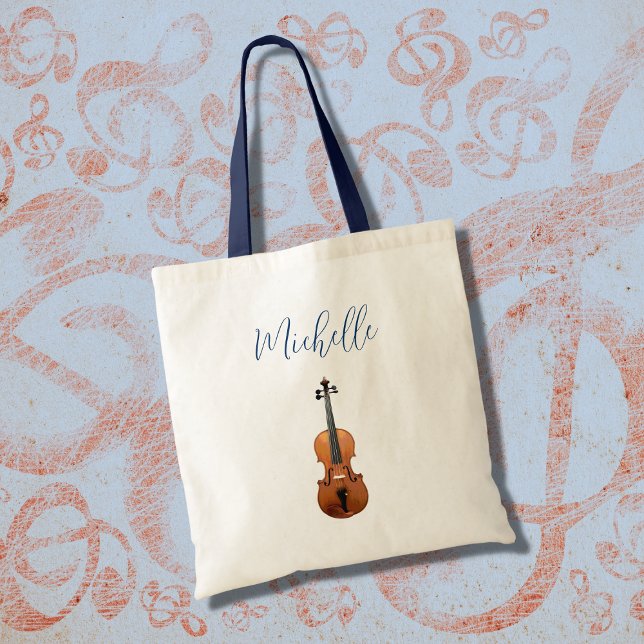 Bolso De Tela Violin Cute Personalizado música clásica (Subido por el creador)