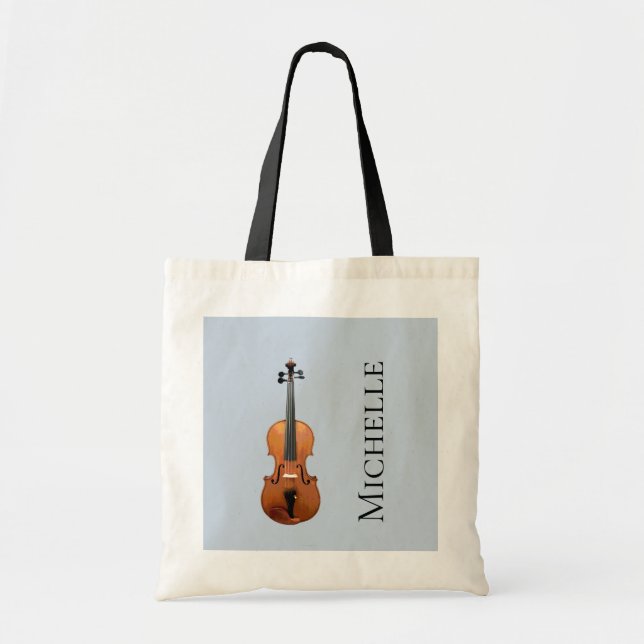 Bolso De Tela Violín de instrumentos musicales personalizado  (Frente)