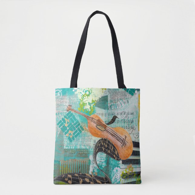Bolso De Tela Violin Melody (Anverso)