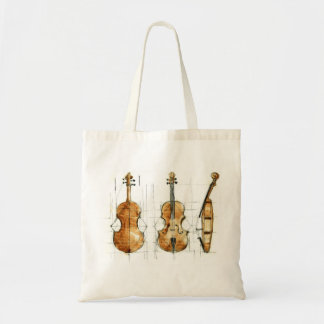 Bolso De Tela Violin Painting