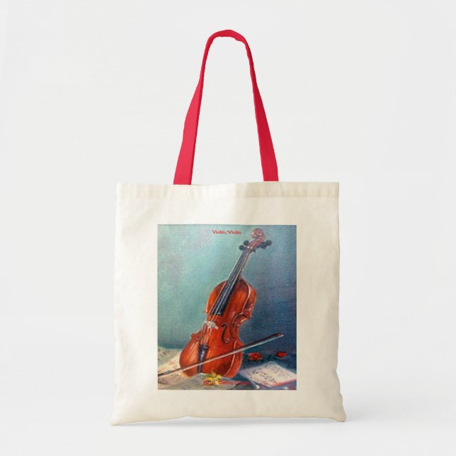 Bolso De Tela Violín/Violin (Frente)
