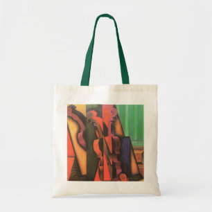 Bolso De Tela Violín y Guitarra de Juan Gris, Arte Cubista Vinta