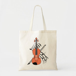 Bolso De Tela Violín y música