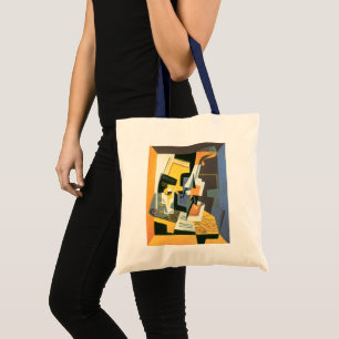 Bolso De Tela Violín y vidrio de Juan Gris, cubismo vintage