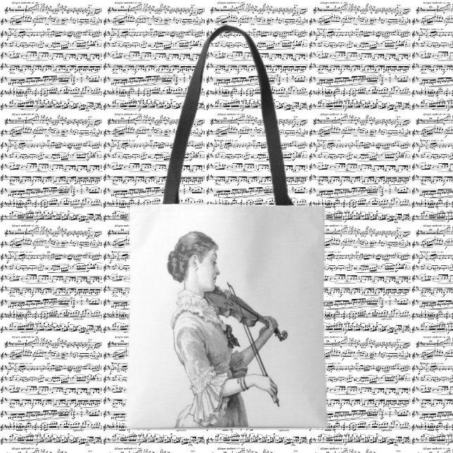 Bolso De Tela Violinista de época (Subido por el creador)