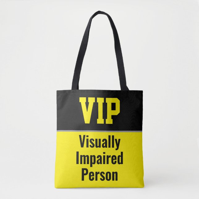 Bolso De Tela VIP - Persona con discapacidad visual (Anverso)