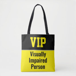 Bolso De Tela VIP - Visually Impaired Person
