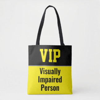 Bolso De Tela VIP - Visually Impaired Person