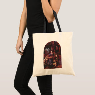 Bolso De Tela Virgen de las Rocas de Leonardo da Vinci