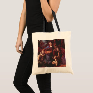 Bolso De Tela Virgen de las Rocas de Leonardo da Vinci