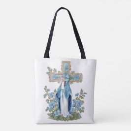 Bolso De Tela Virgen María Ave María en Latín