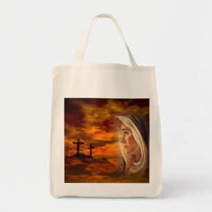 Bolso De Tela Virgen María bendecido en el Calvary