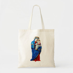 Bolso De Tela Virgen María con el Niño Jesús