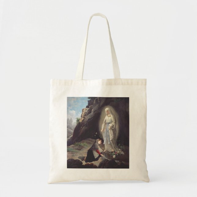 Bolso De Tela Virgen María de Lourdes (Frente)