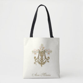 Bolso De Tela Virgen religiosa María Cruz Maria Ave Tote María