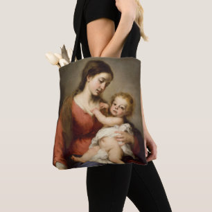 Bolso De Tela Virgen y niño