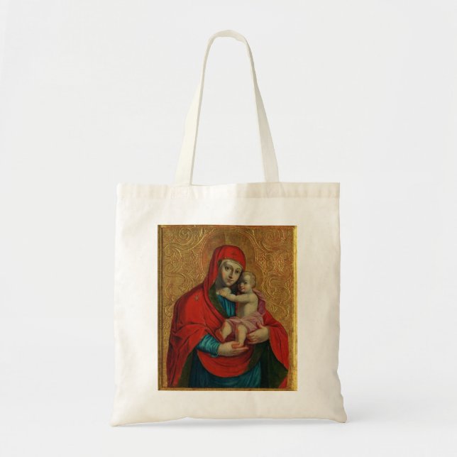 Bolso De Tela Virgin Mary and Jesus Child by Jan Rombauer (Frente)