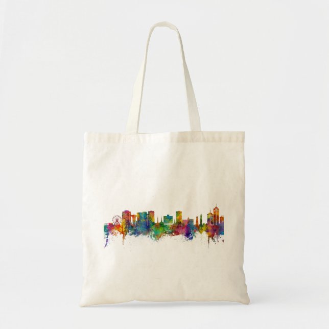 Bolso De Tela Virginia Beach Skyline (Frente)