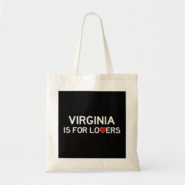 Bolso De Tela Virginia Es Para El Regalo De Los Amantes (Frente)
