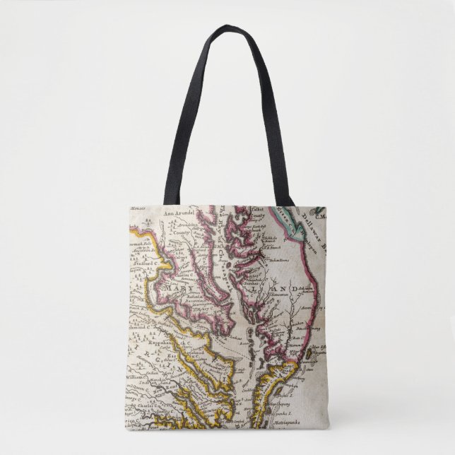 Bolso De Tela Virginia y Maryland (Anverso)