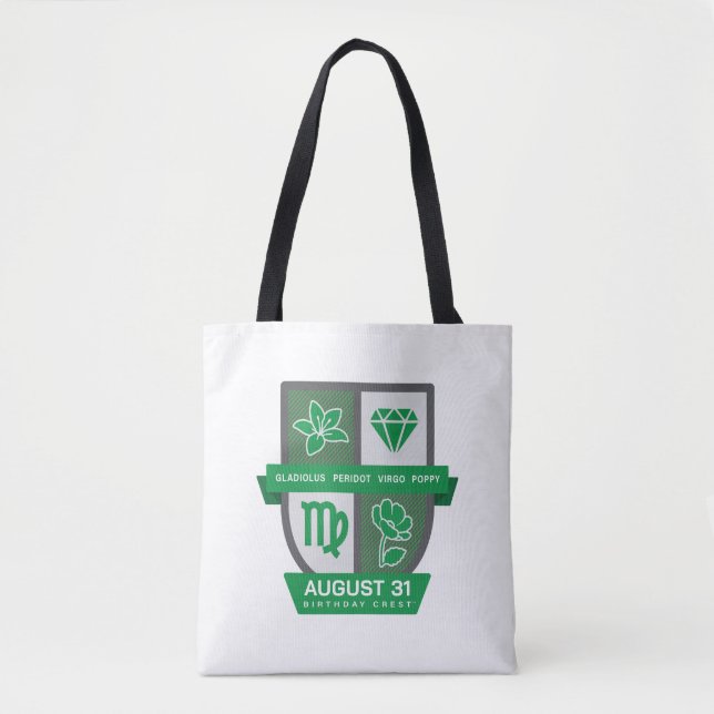 Bolso De Tela Virgo Birthday Crest™ for August 23-31 (Anverso)
