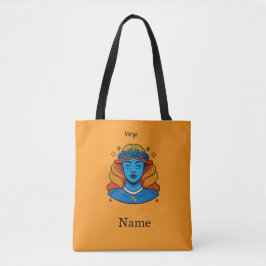 Bolso De Tela Virgo Diosa Celestial - Arte Estético del Zodiaco