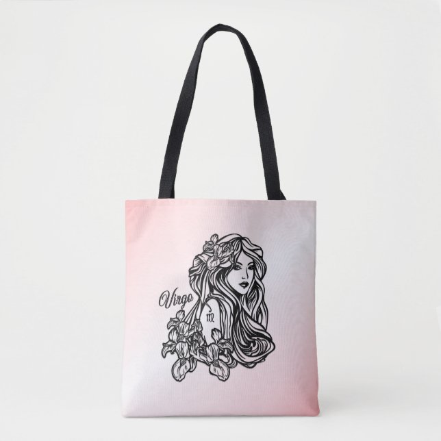 Bolso De Tela Virgo El Zodiaco Virgen (Anverso)