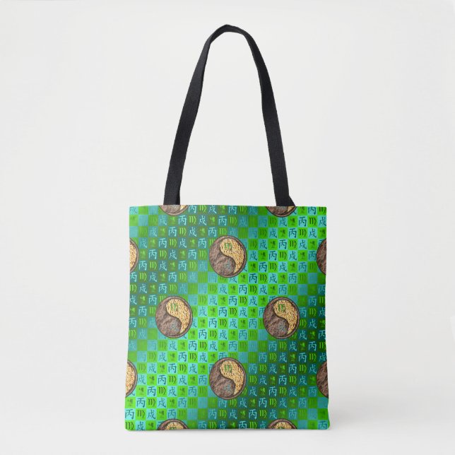 Bolso De Tela Virgo & Perro de Fuego (Anverso)