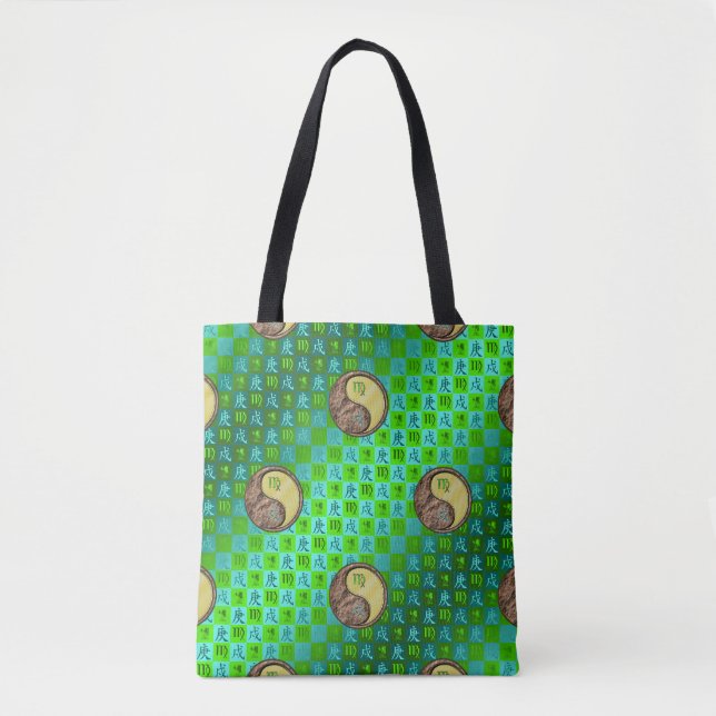 Bolso De Tela Virgo & Perro de Metal (Anverso)