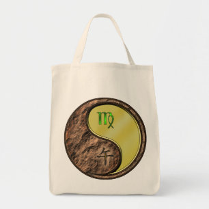 Bolso De Tela Virgo y caballo Metalizado