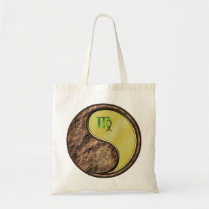 Bolso De Tela Virgo y Dragón Metalizado