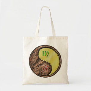 Bolso De Tela Virgo y tigre Metalizado